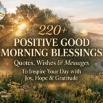 220+ Positive Good Morning Blessings quotes, wishes & messages