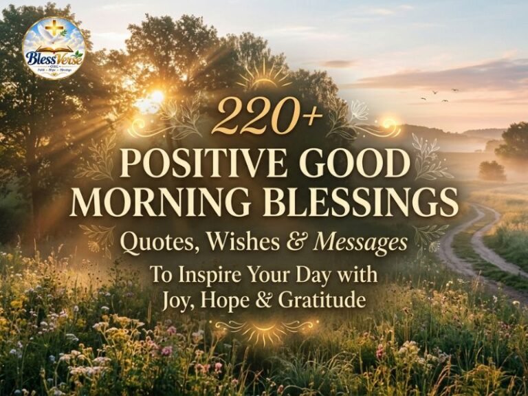 220+ Positive Good Morning Blessings quotes, wishes & messages