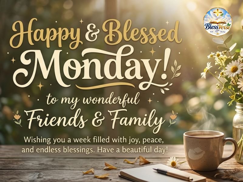 Happy And Blessed Monday Wishes For Friends & Family