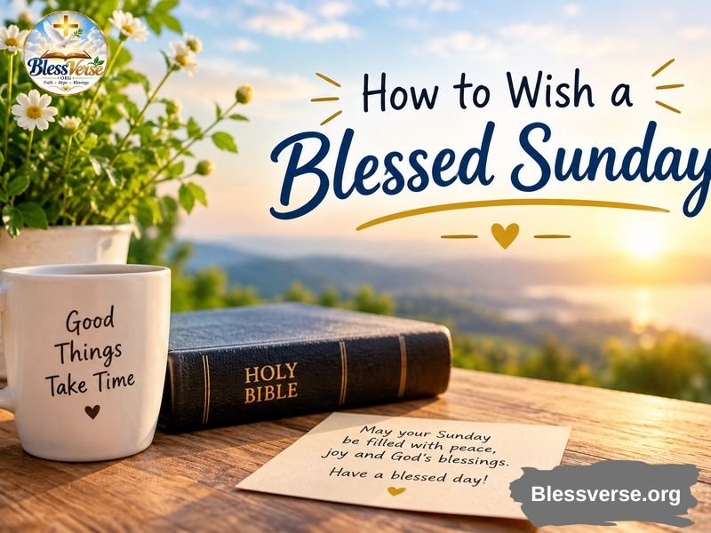How to wish a blessed Sunday