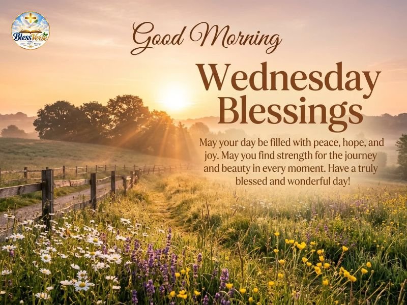 Inspirational Good Morning Wednesday Blessings