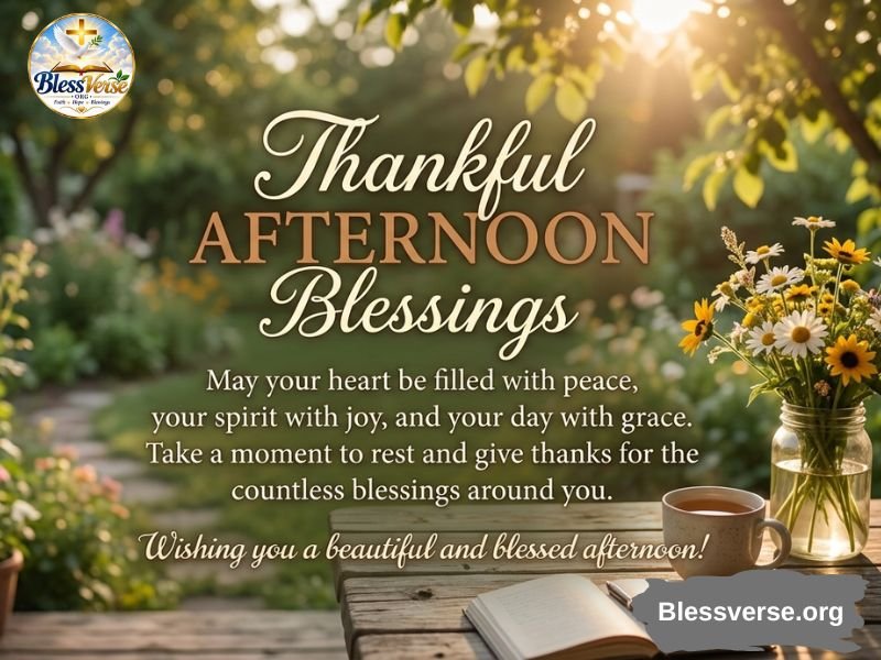 Thankful afternoon blessings quotes
