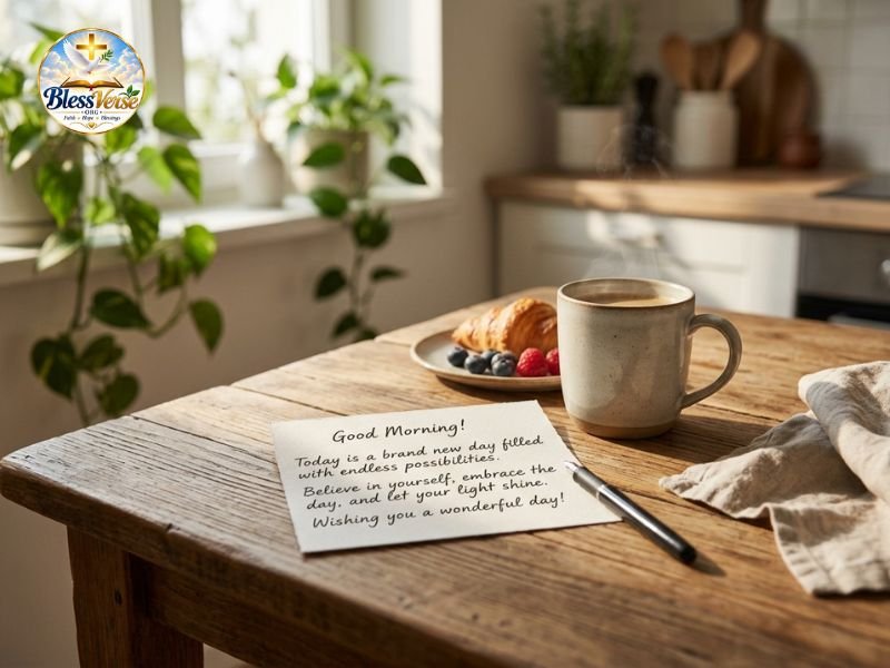 What is a positive good morning message?